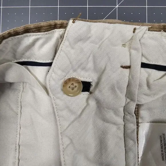 Polo Ralph Lauren Pants Mens 36x32 Corduroy Tan Khaki Preppy Utility Workwear - Picture 7 of 16